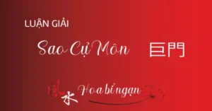 Sao Cự Môn trong Lá Số Tử Vi