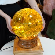 Quả Cầu Thạch Anh Vàng